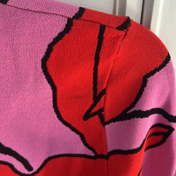 Colorful Floral Sweater. Diane Von Furstenburg - Picture 5 of 8